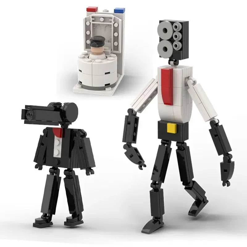New Skibidi Toilet Weapon Titan TVMan Figure Building Block Toys For Boy Speakerman Bricks DIY Model Toy For Kid Adult Xmas Gift