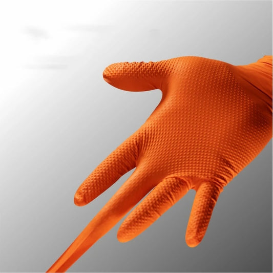 Multi-purpose Nitrile Gloves Mechanic Industrial Waterproof Safety Work Gloves 8.0g Diamond Non-slip Mechanics Repair Gloves