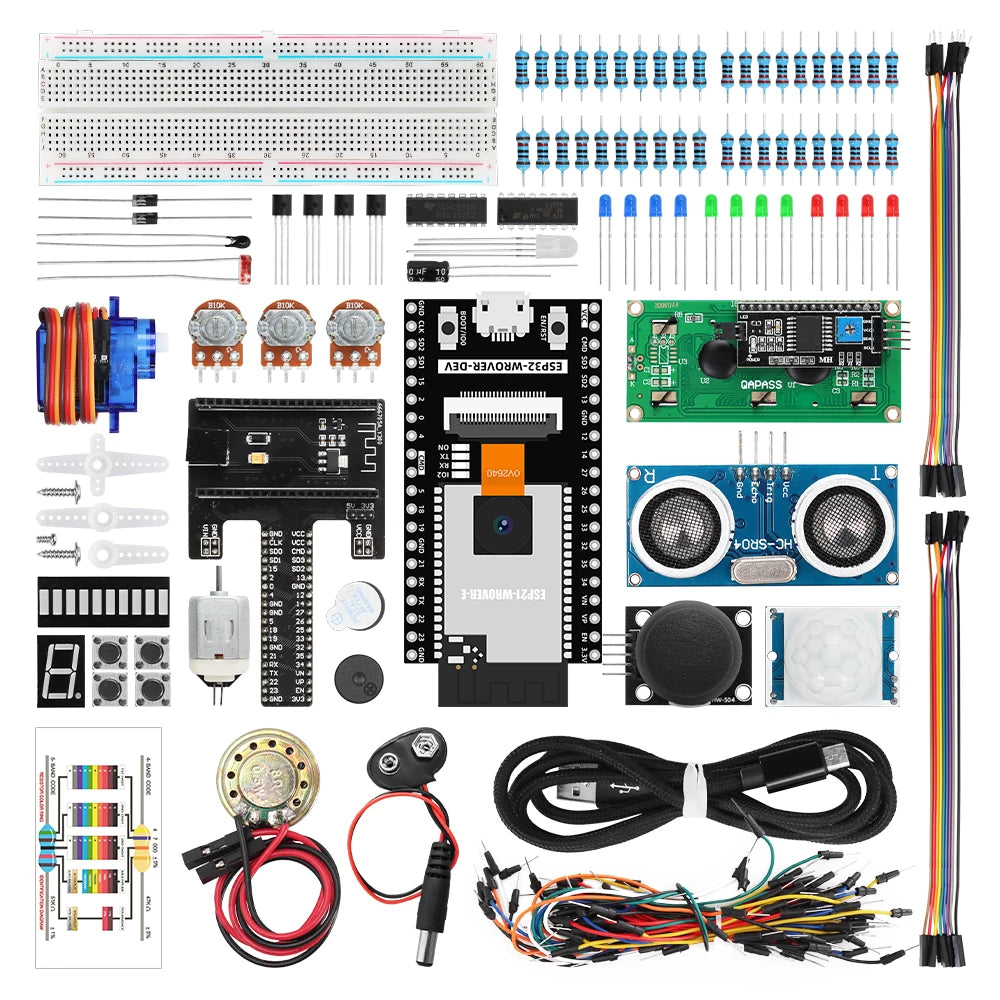 Professional ESP32 Automation Project Starter Kit for Arduino Programming DIY Electronic Complete Circuit Learning Education Kit
