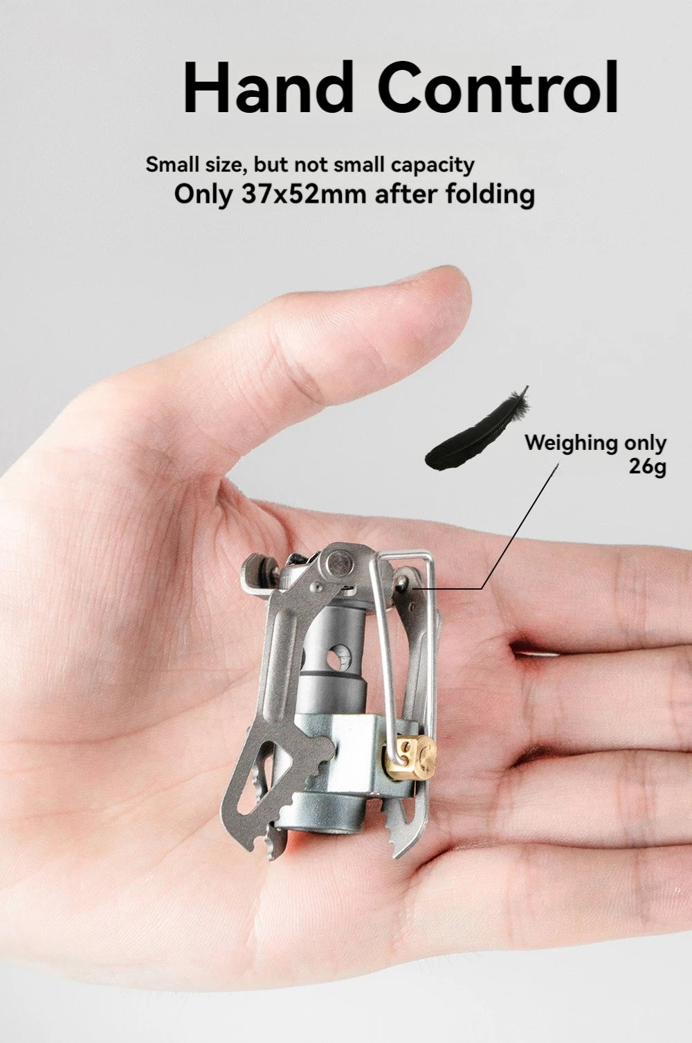 Titanium BRS-3000T Mini Camping Gas Burners 25g One-Piece Pocket Stove Outdooor Hiking Folding Cooking Furnace Portable 