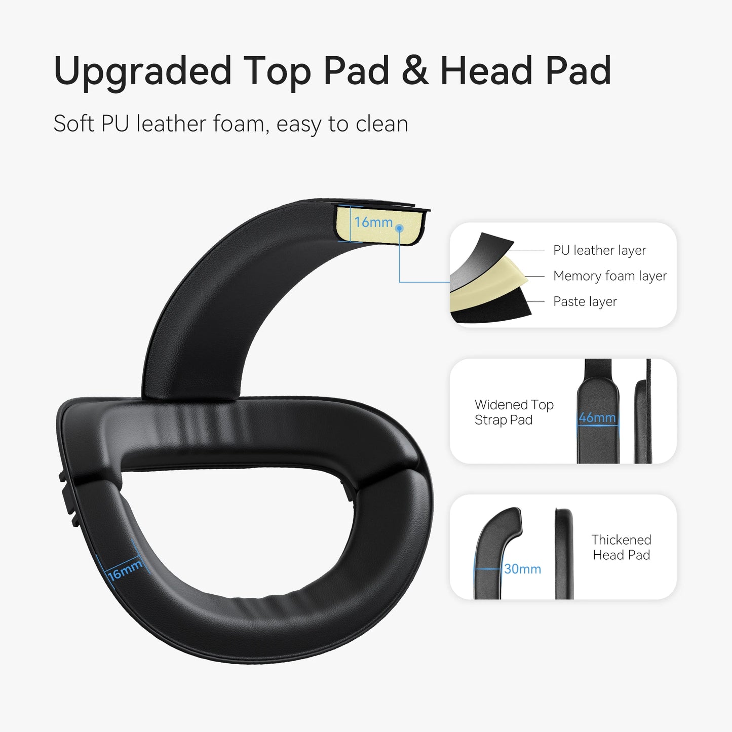 KIWI design Comfort Adjustable Head Strap Compatible with Quest 2 Increase Supporting Improve Comfort-Virtual VR Accessories