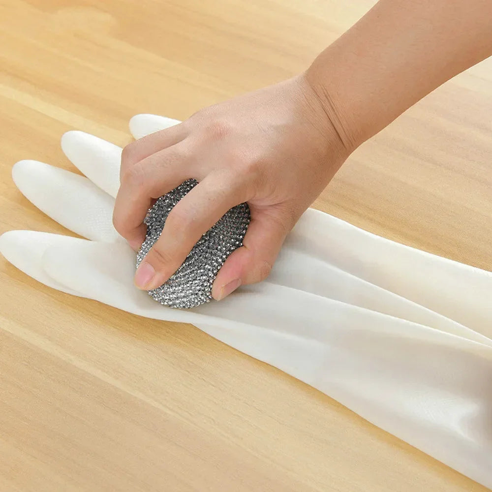 Japan Dishwashing Cleaning Gloves waterproof Silicone Rubber Dish Washing Glove for Household Scrubber Kitchen Clean Tool Scrub