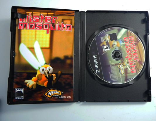 PS2 mister mosquito With Manual Copy Disc Game Unlock Console Station 2 Retro Optical Driver Video Game Machine parts