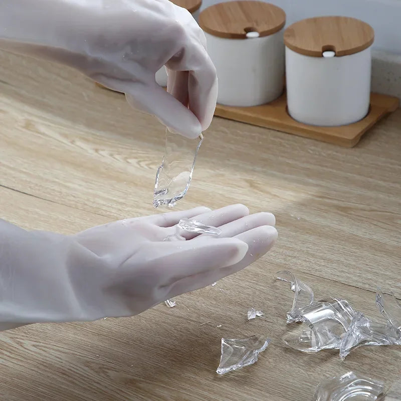 Waterproof Rubber Latex Dish Washing Gloves Kitchen Durable Cleaning Housework Chores Dishwashing Tools