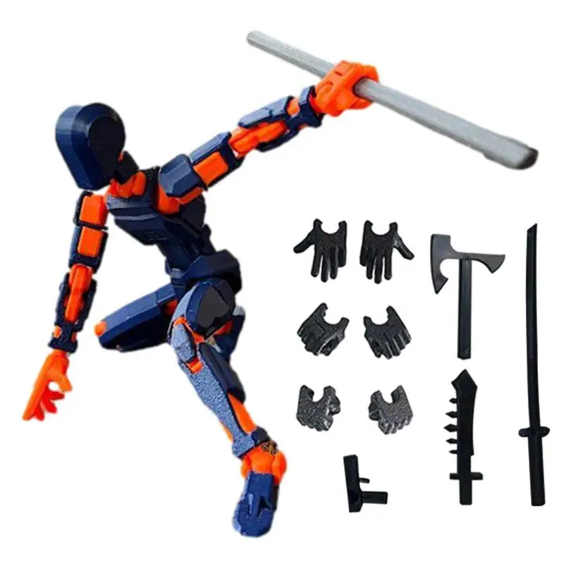 14cm Artist Art Painting Anime Figure Sketch Draw Male Female Movable Body Chan Joint Action Figure Toy Model Draw Mannequin