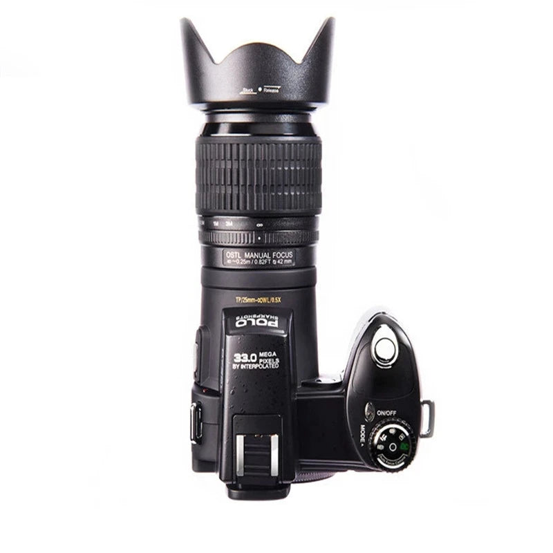 1080P 2024 HD Video Camera D7200 POLO Digital Camera 33MP DSLR Camera With 24X Telephoto Lens Professional Digital Camera