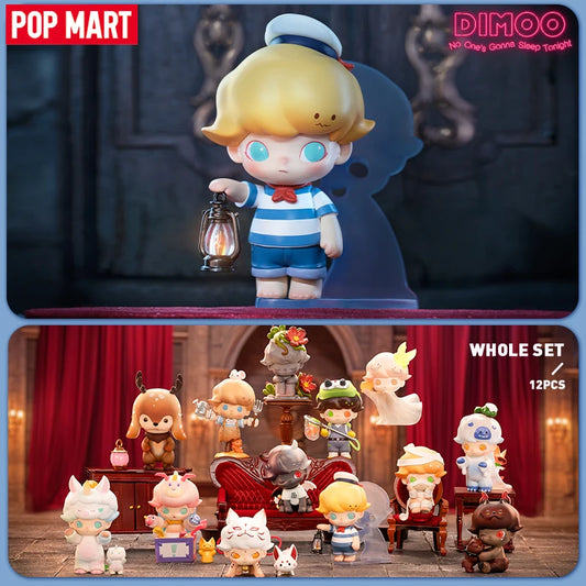 POP MART DIMOO: No One's Gonna Sleep Tonight Series Blind Box Toys Kawaii Action Figure Caixa Caja Mystery Box Dolls Girls Gift