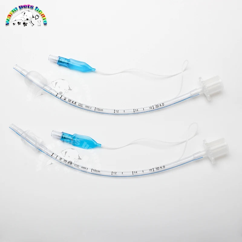 10pcs Endotracheal Tube with Cuff ID 2.0-10mm Sterilized Tracheal Tube for Veterinary Medical Consumables