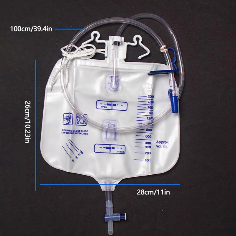1Pcs Disposable In Vitro Drainage Bag Female Male Elderly Urinary Bag Medical PVC Pee Collector Use With Multiple Catheter