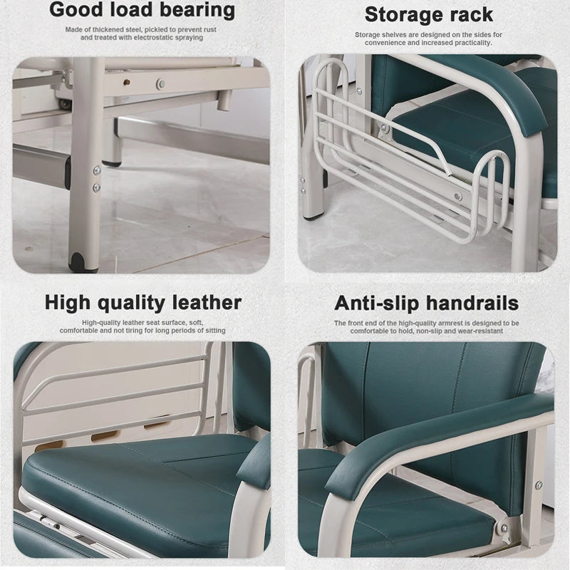 Hospital Furniture Infusion Chair With IV Pole Patient Transfusion Medical Recliner Chair