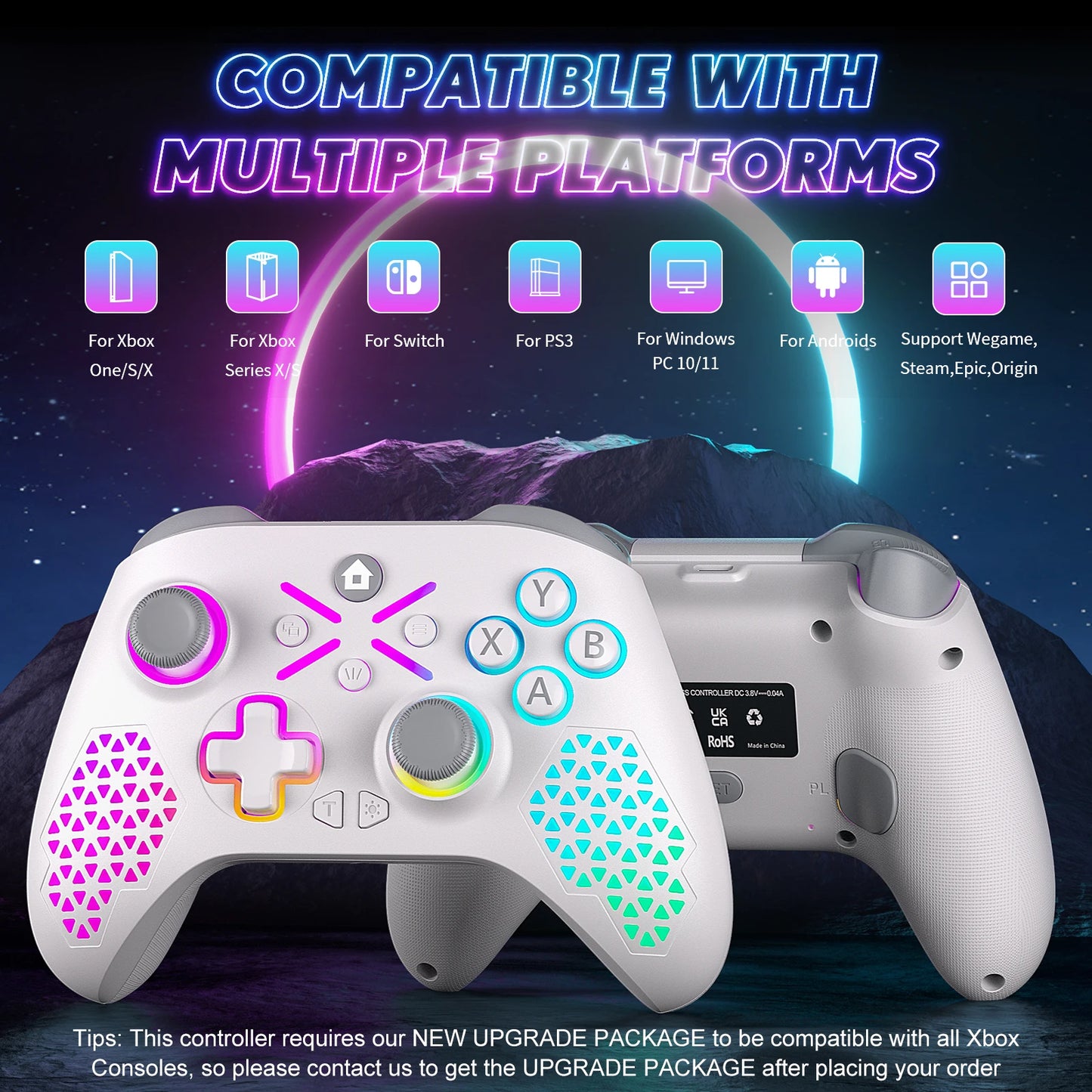Xbox Wireless Controlller For Xbox One ,Xbox Seris S ,Xbox Series X Gamepads With Six Axis/Dual Vibra/Hall Effect Pc Joystick