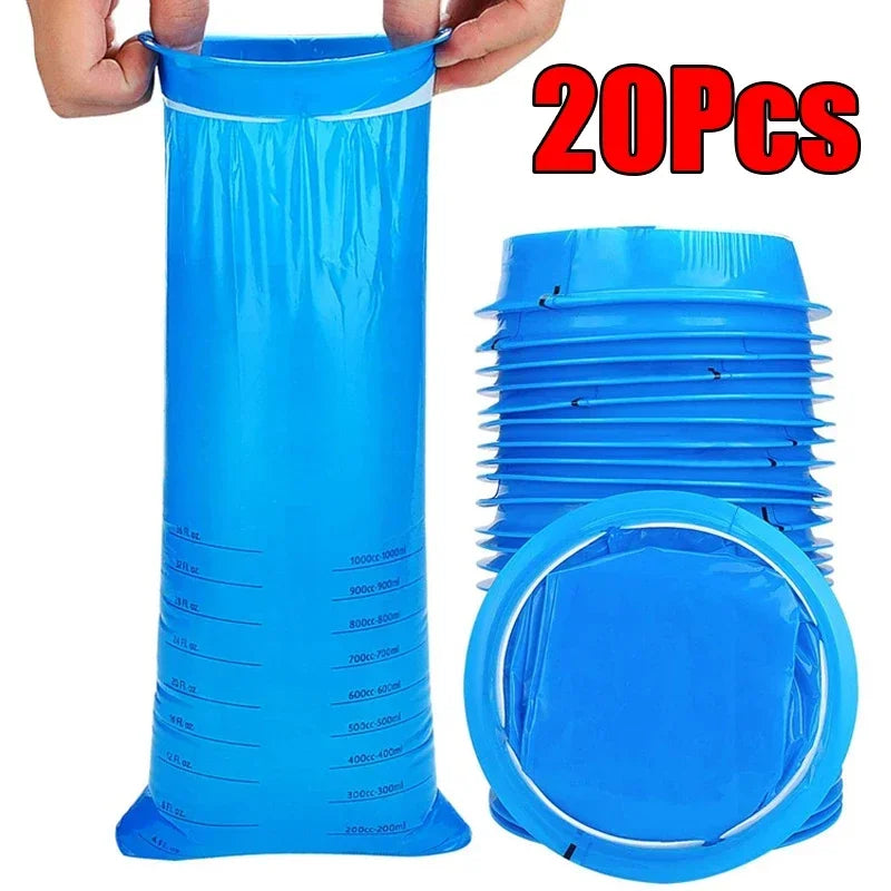 1000ML Disposable Vomit Bag Portable Disposable Travel Car Airplane Motion Sickness Nausea Pregnant Emergency Vomit Cleaning Bag