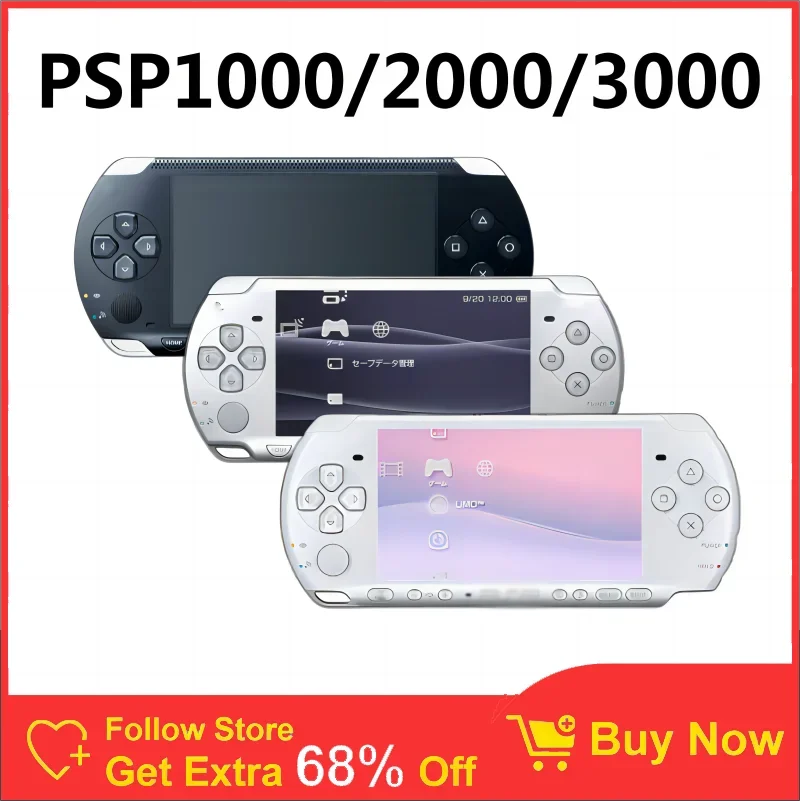 Original Used Console For Sony Playstation 1000 PSP 2000 3000 e1000 Console With 32GB TF Card