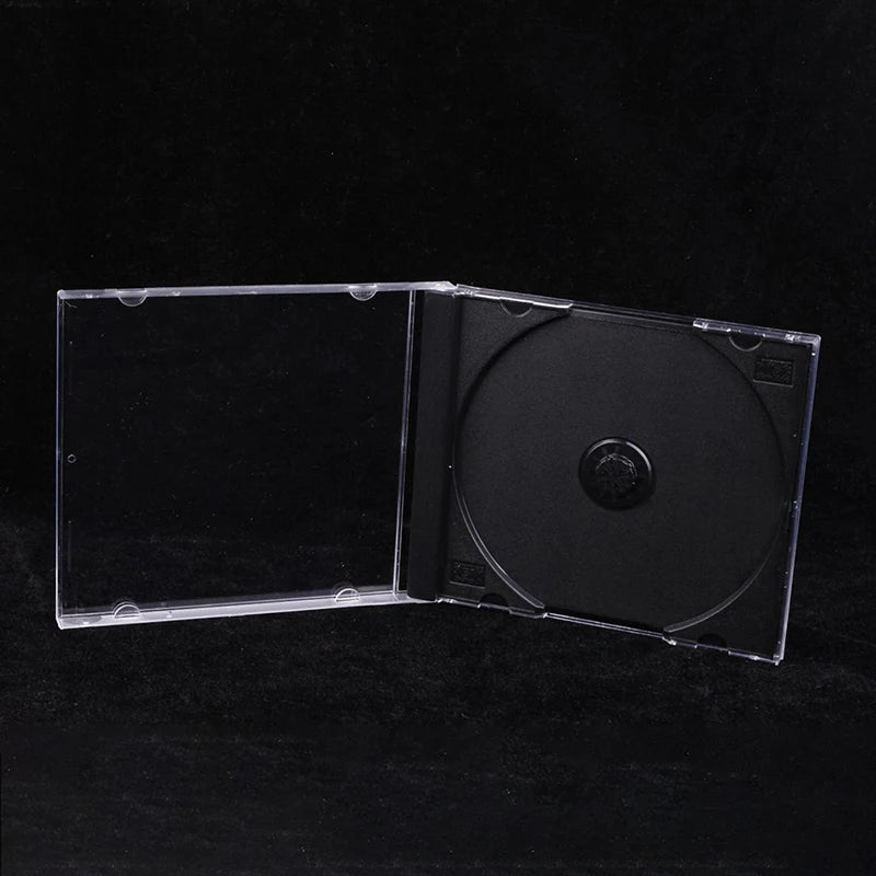 Transparent Bottom CD Box Empty CD Case PP Plastic CD Case CD Case Capacity 1-2 Discs