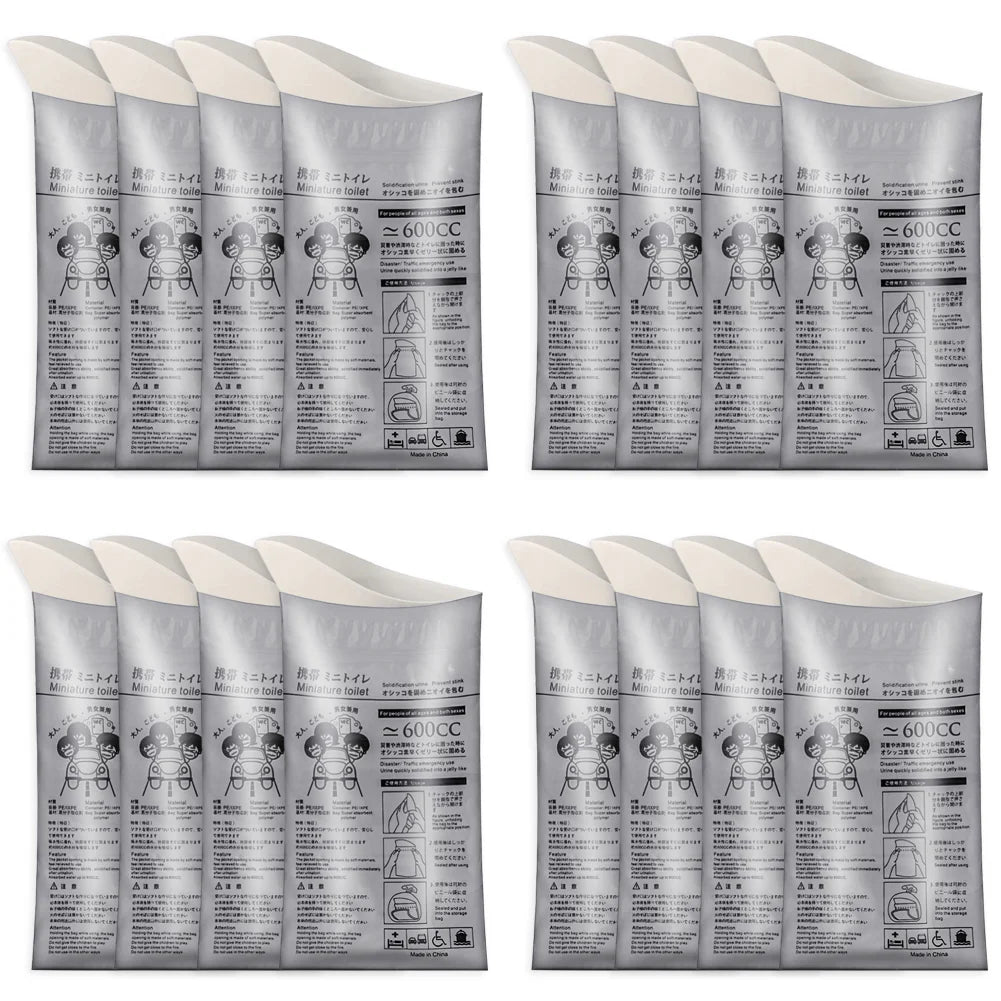 Portable Emergency Urinal Bag Outdoor Camping Pee Bags Disposable Travel Vomit Bag Mini Mobile Toilet for Men Women Children
