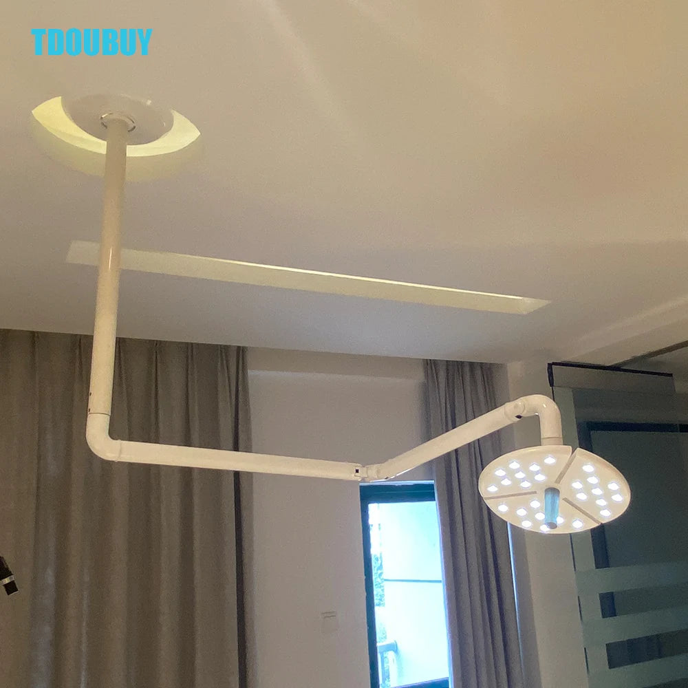 TDOUBUY KD-2018D-1 Shadowless Lamp 50W Versatile Ceiling LED Surgical Lighting ,For Dental Cosmetic, And Veterinary Procedures
