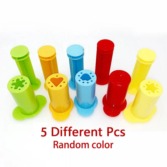 Children Dough Tool Set 3D Plastic Mold And Dough Clay Knife Mold Boys And Girls DIY Toy Cutting Roller And Game Accessories