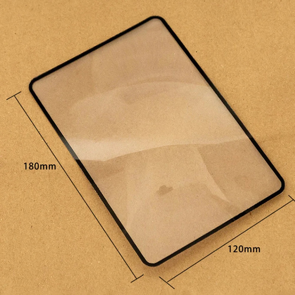 5-20PCS PVC Ultra Thin Magnifying Glass Book Page 3X Magnifier Sheet Reading Magnifying Lens Large Sheet Magnification Loupe