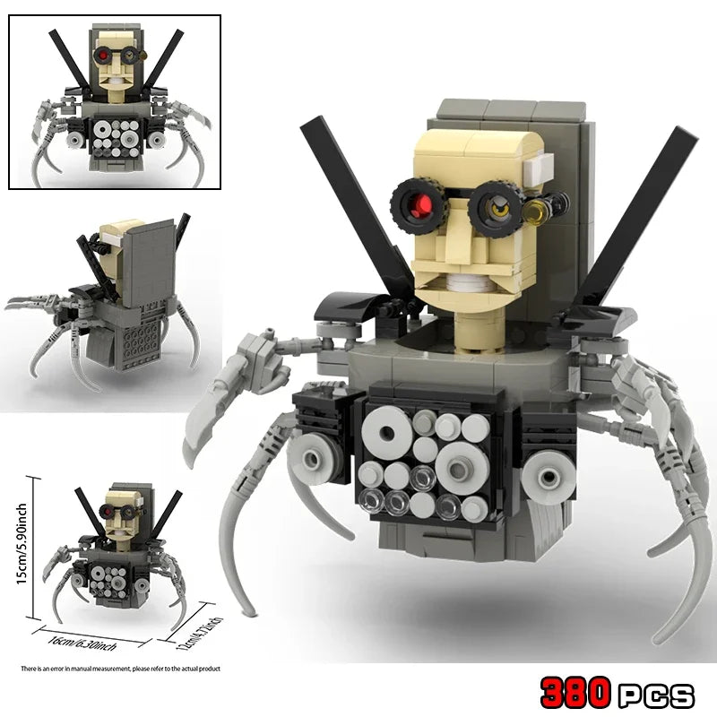 New Skibidi Toilet Weapon Titan TVMan Figure Building Block Toys For Boy Speakerman Bricks DIY Model Toy For Kid Adult Xmas Gift