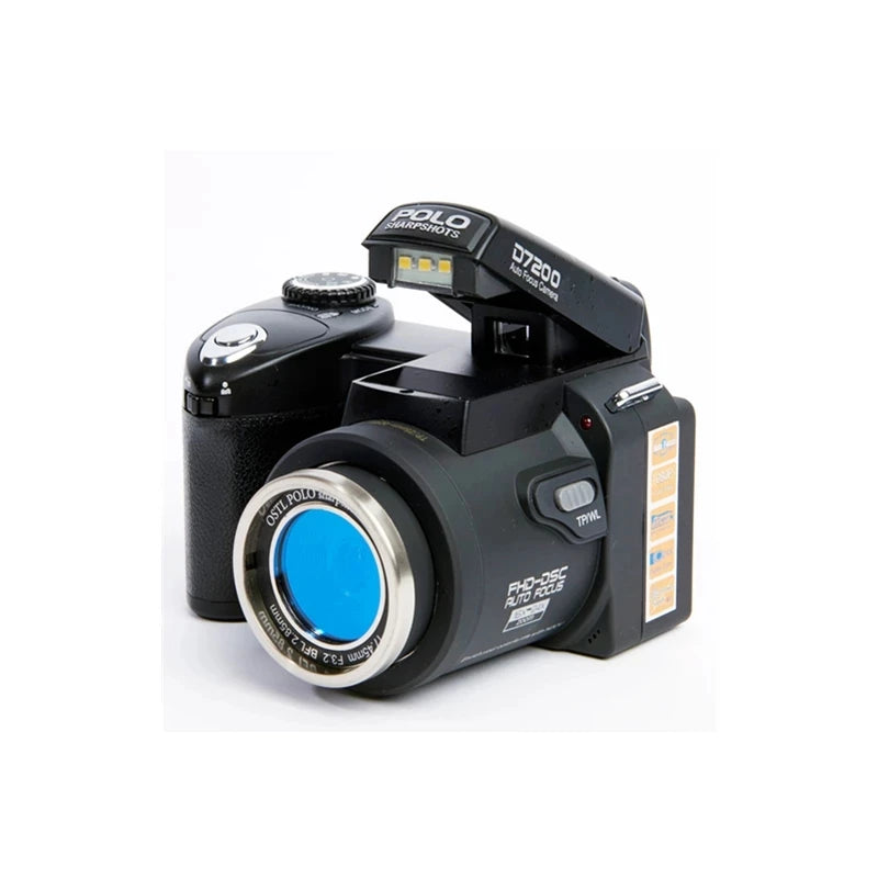 1080P 2024 HD Video Camera D7200 POLO Digital Camera 33MP DSLR Camera With 24X Telephoto Lens Professional Digital Camera