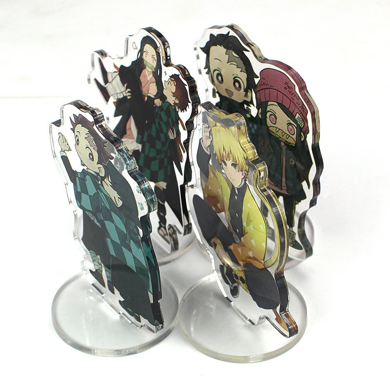 Demon Slayer Mystery Box Acrylic Stand Model Lucky Bag Kimetsu No Yaiba Tanjirou Action Figures Collection Model Toys Fans Gifts