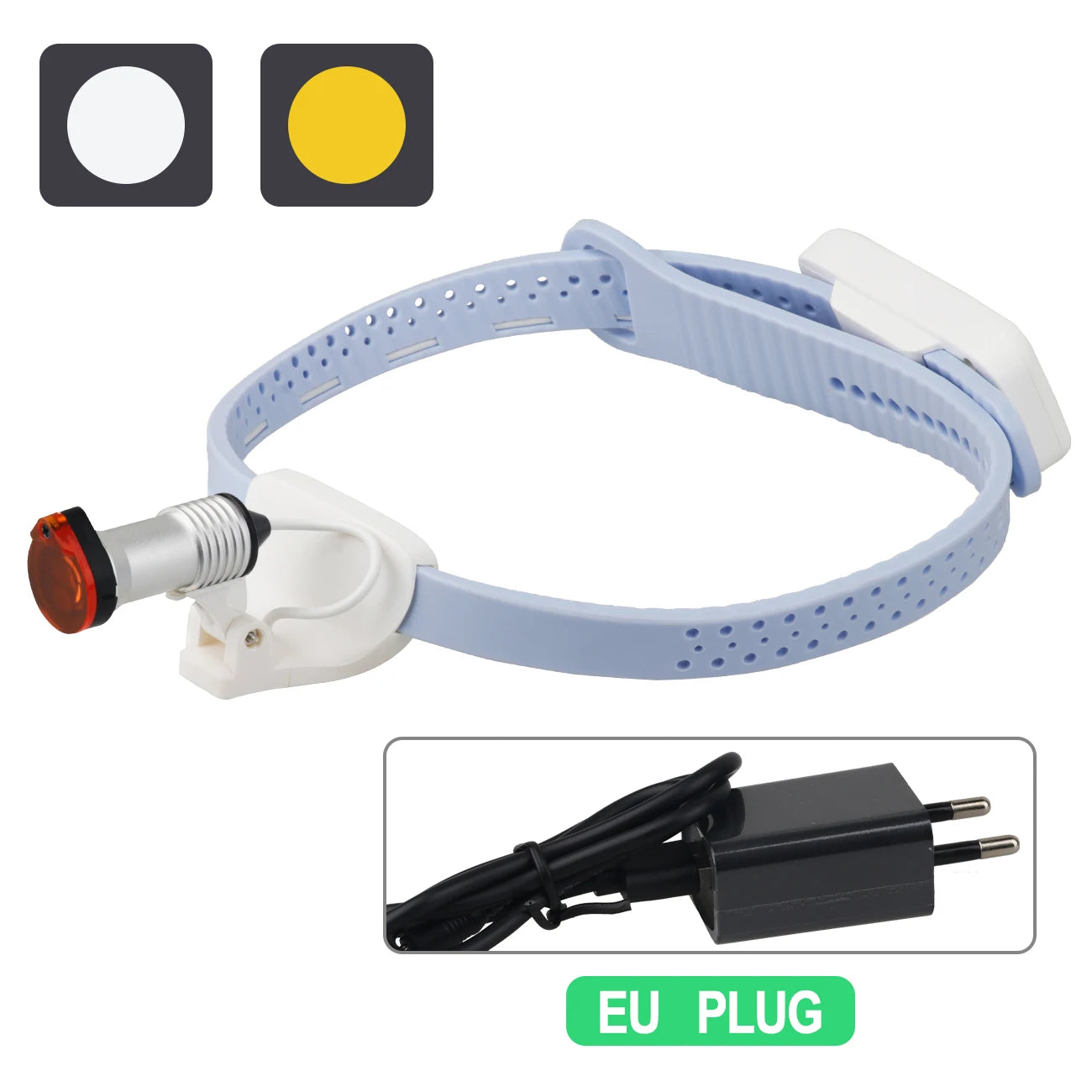 5W Dental LED Headligth Wireless Ultra-light High-brightness Dental Surgical Headband Medical Headlight Adjustable Brightness