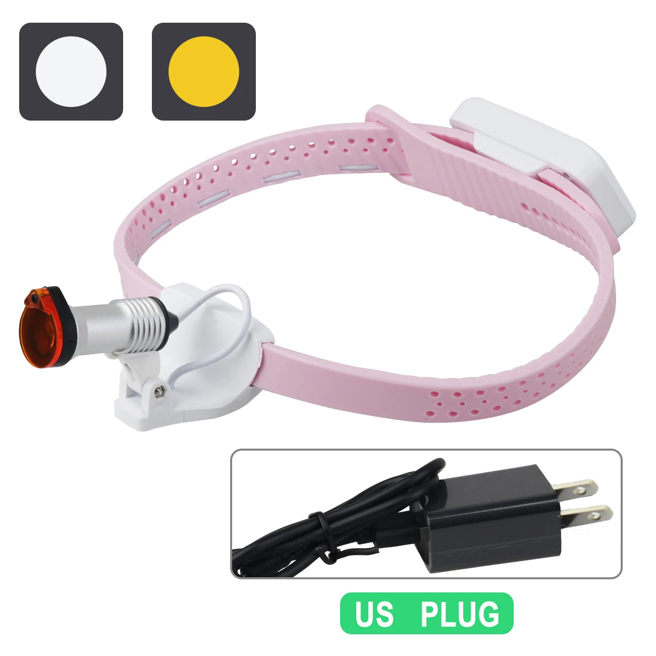 5W Dental LED Headligth Wireless Ultra-light High-brightness Dental Surgical Headband Medical Headlight Adjustable Brightness