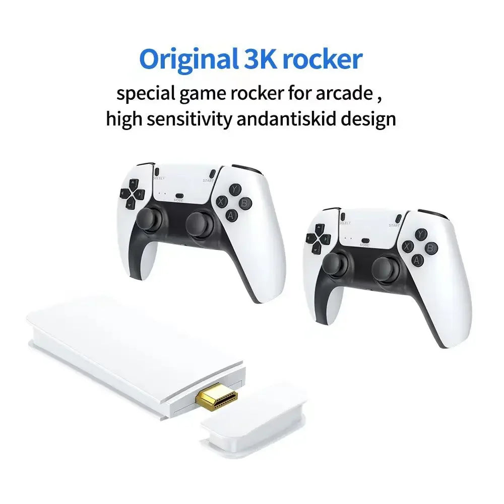 M15 Retro Game 64G 20000+ Games Retro Handheld Video Game Console Wireless Game Stick 4K Gamepads 20+ Simulators