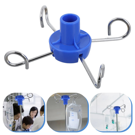 Medical IV Pole Hook Wall Mount Clothes Mounted Holder Stainless Steel Infusion Rack Vertical