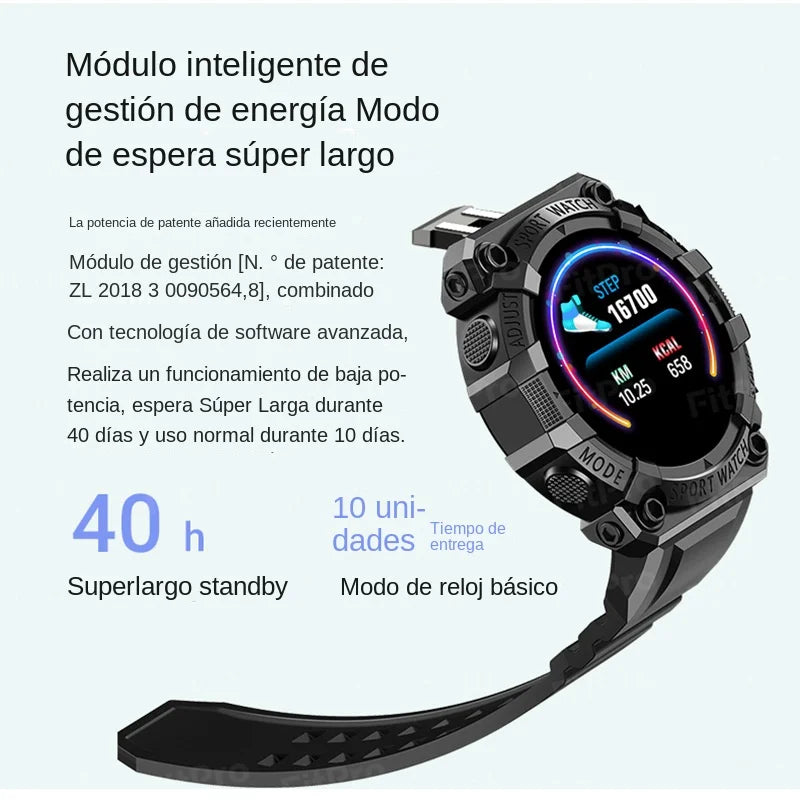 Smart Watch Men Women Blood Pressure Waterproof Sport Round Color Screen Smartwatch Smart Clock Fitness Tracker For Ios Android