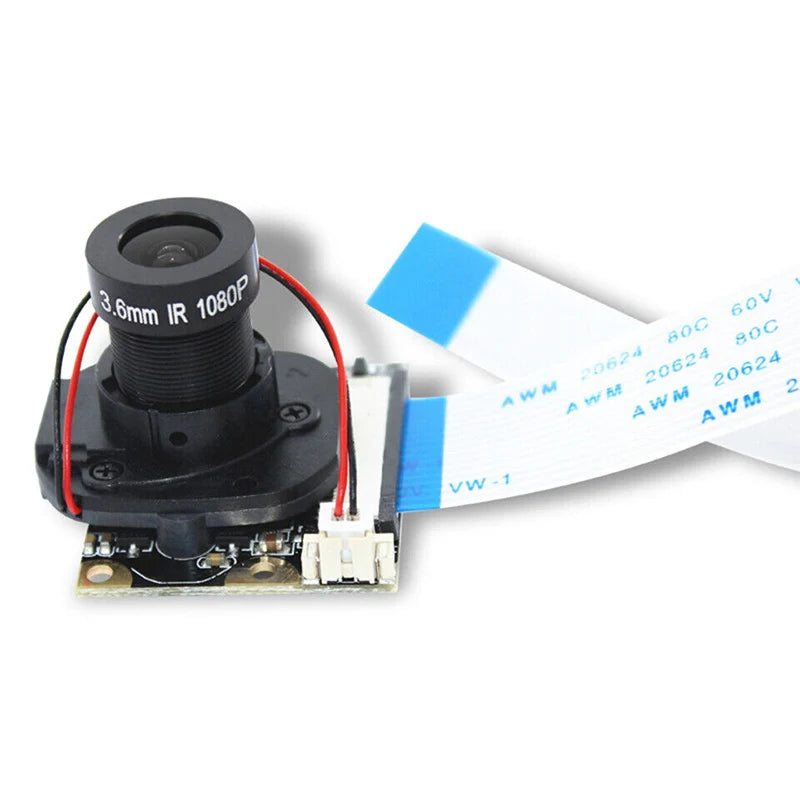 5 Million Pixel OV5647 75 Degree 1080P Focal Adjustable Camera for Raspberry PI 4 3B+ Manually Switch Day/Night Vision IR-CUT