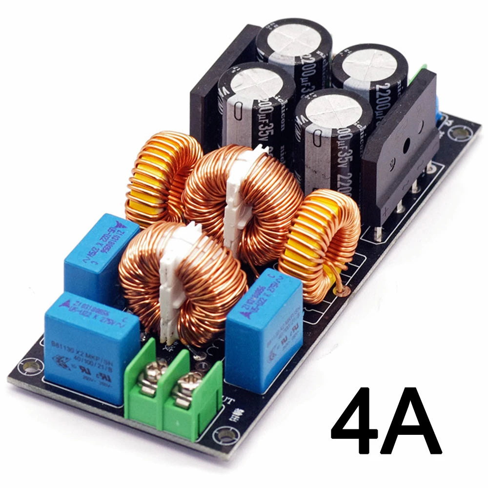 4A 10A 20A AC Power Filter EMI Electromagnetic Interference Filter EMC High Frequency Power Filtering For Audio Power Amplifier