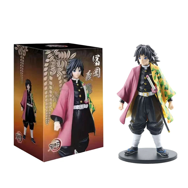 Demon Slayer Action Figure Anime Same Style Doll Toy Kamado Tanjiro Nezuko Zenitsu Collection Model PVC Material Birthday Gifts