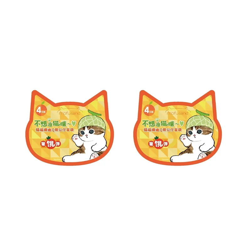 4pcs/Bag Mofusand Cats Figures Mystery Box Surprise Guess Bag Kawaii Action Figure Model Decoration Ornaments Toys Gifts for Kid