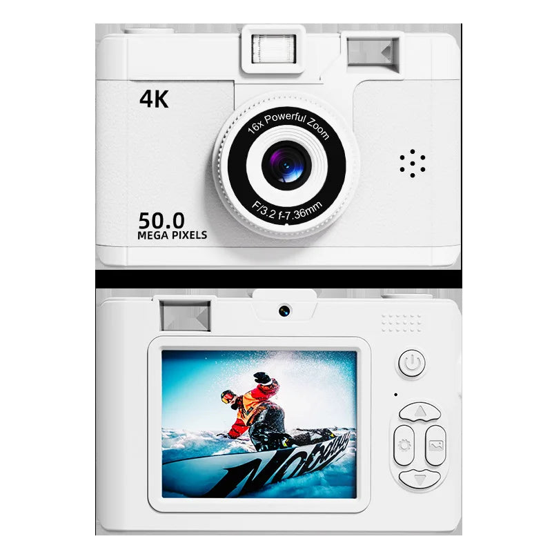 WIFI FHD 1080P Camera Digital Point and Shoot Cameras with 16X Zoom Anti Shake Compact Small retro Camera