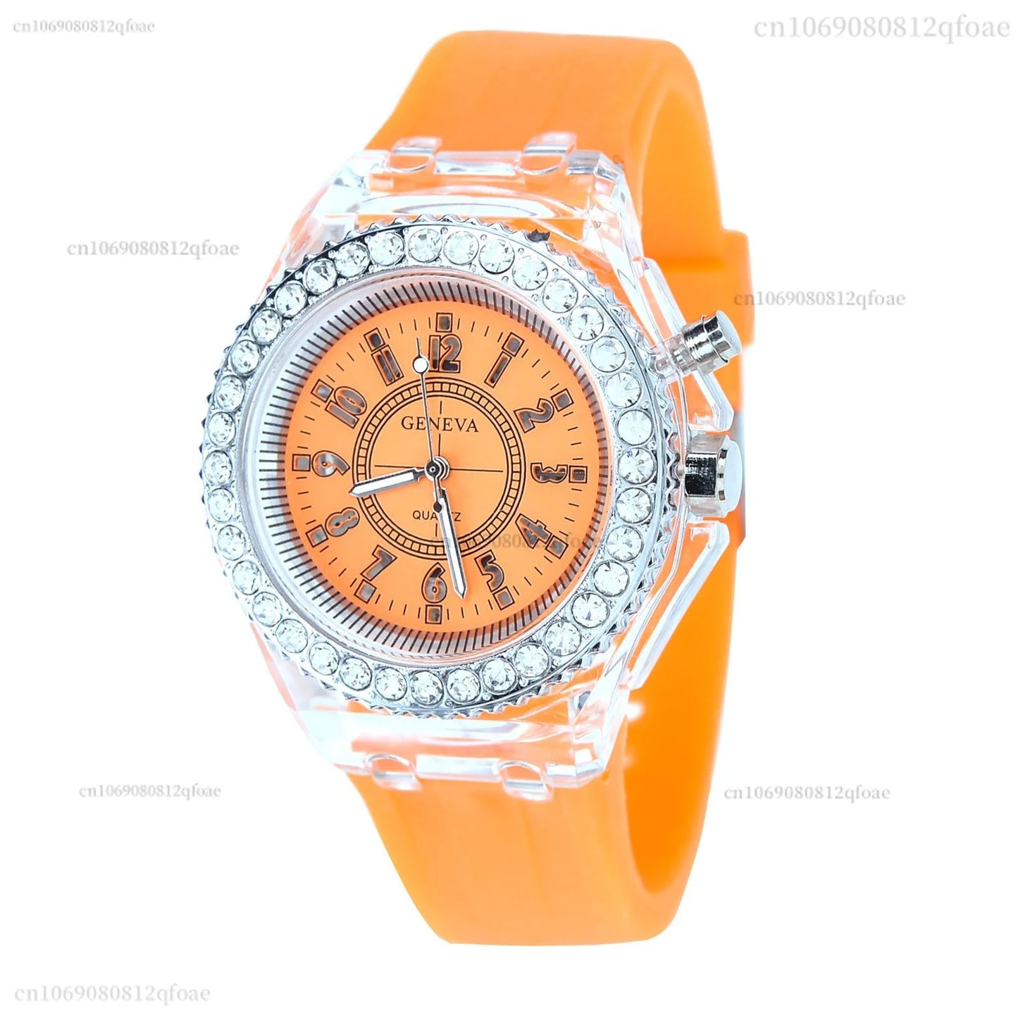 Led Flash Luminous Watch Personality trends students lovers jellies woman men's watches 7 color light WristWatch