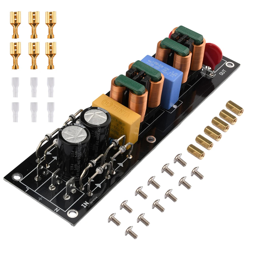 2000W 15A EMI Power Filter Module High Efficiency DC Power Supply Filter DIY Audio