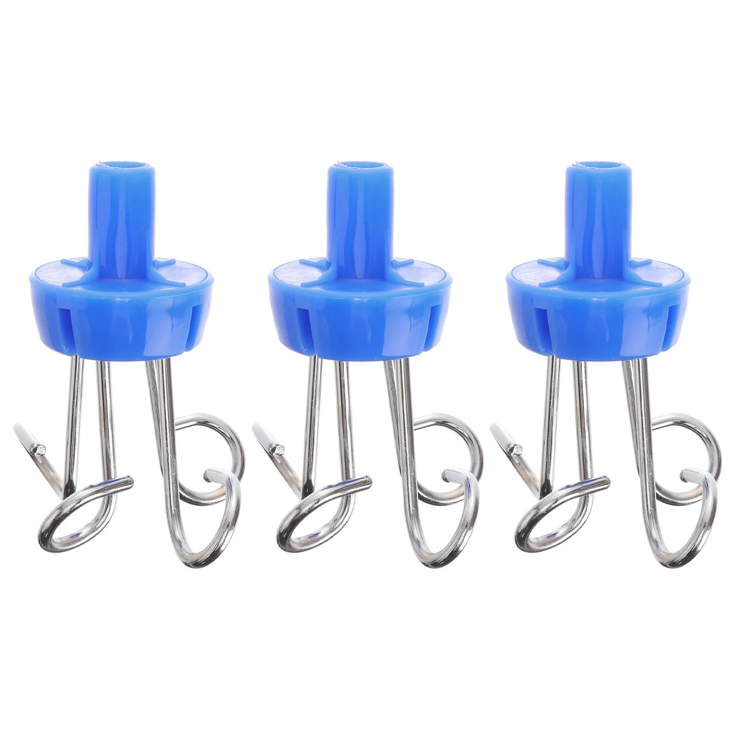3 Pcs Medical IV Pole Hook Stand Floor Stainless Steel Infusion Hanging for Rack