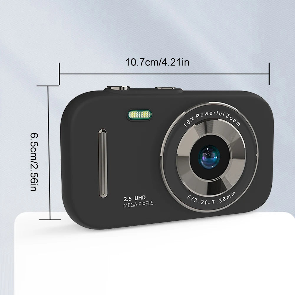 Digital Camera 48MP 1080P Point and Shoot Camera 2.8inch IPS Screen Mini Digital Camera Boys and Girls Christmas Birthday Gift