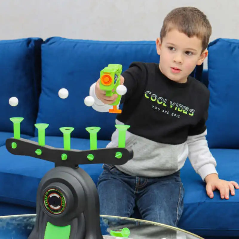Gift Choice - Glow-in-the-Dark Shooting Target Practice Kids Shooting Toy Gun Set Electric Hovering Target Shooting Toy Set
