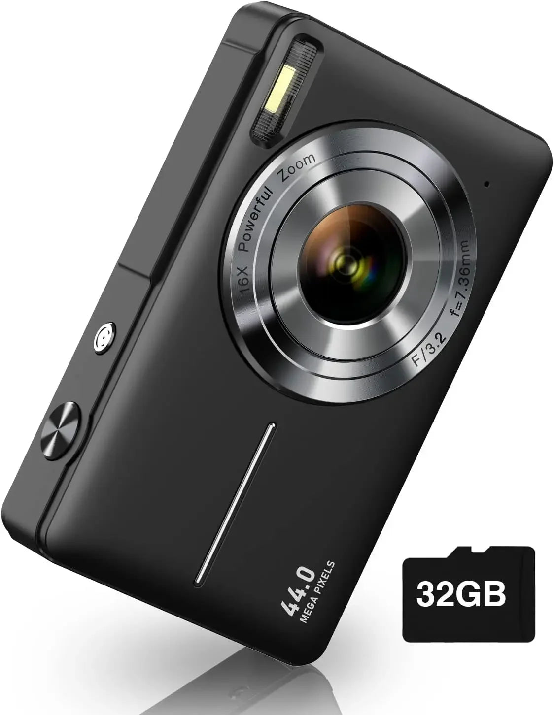 Digital Camera, FHD 1080P Camera, Digital Point and Shoot Camera with 16X Zoom Anti Shake,Small Camera for Boys Girls Kids