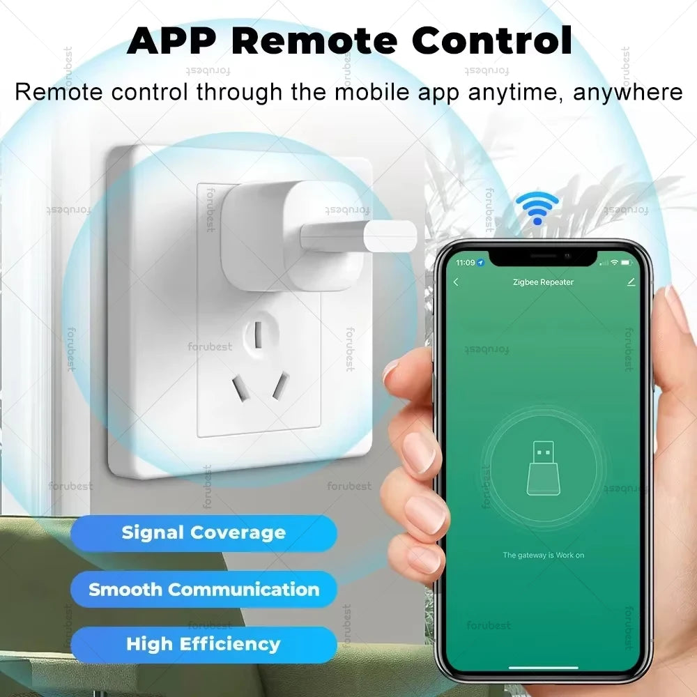 Mini ZigBee 3.0 Signal Repeater USB Signal Amplifier Extender for Tuya Smart Life Gateway Smart Home Devices Automation