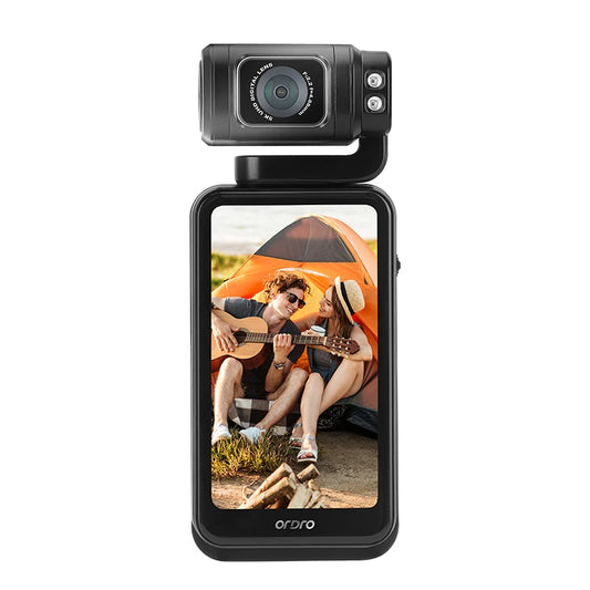 Ordro M3 Pocket Action Camera Digital Camcorder Palmcorder, 4k 60fps Wide Angle Shooting for YouTube Vlog, Live Streaming Camara