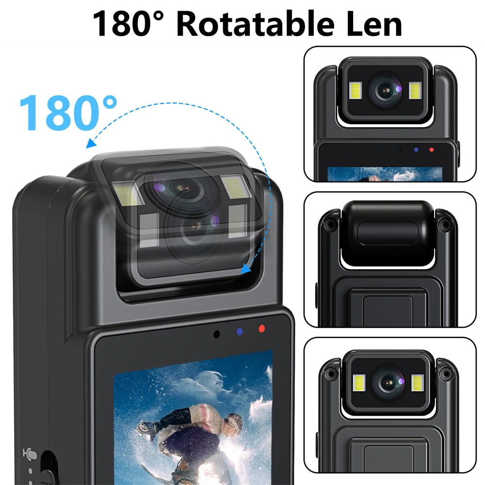 2024 Wifi Mini Camera 1080P Portable Digital Video Recorder Worn Police Small Body Cam Night Vision DVR Mini Camcorder
