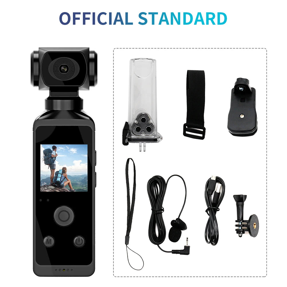 1080P 4K WiFi HD Mini Camera 270 Rotatable Camcorders Outdoor Sports DV With Waterproof Case Video Recorder Camcorder Recording