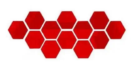 12Pcs 3D Mirror Wall Stickers Art Hexagonal Honeycomb acrylic Poster Wallpaper Living Room Bedroom Home Decoration Accessories