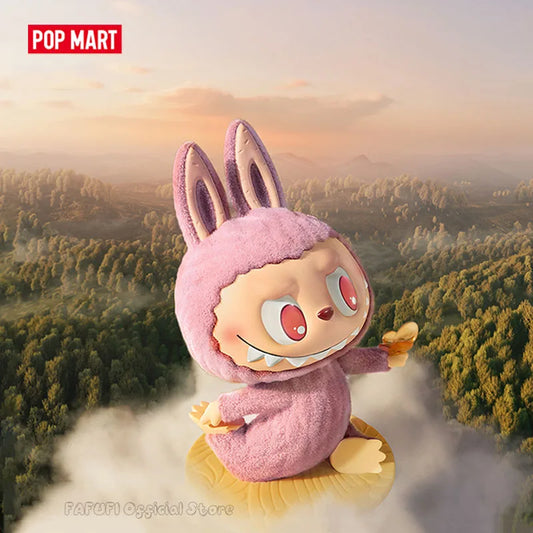 POP MART LABUBU THE MONSTERS Lazy Yoga Series Blind Box Toys Kawaii Anime Action Figure Caixa Caja Surprise Mystery Box Dolls