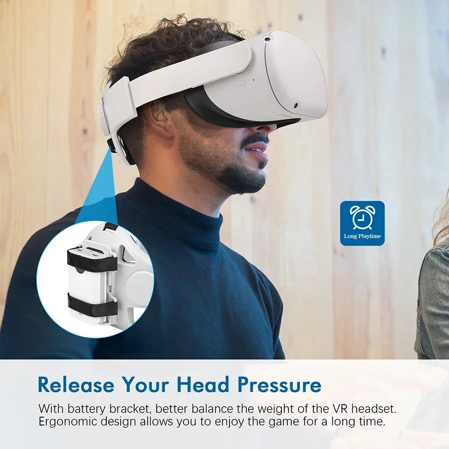 Adjustable Headband For Oculus Quest 2 3 Halo Head Strap Elite Head Strap battery warehouse For Meta Oculus Quest 2 Accessories