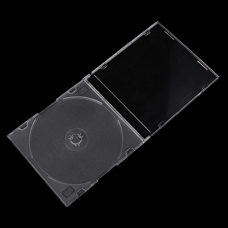 1Pcs CD Storage Case Transparent Stand Acrylic Holders For CDs DVD Storage Holder Transparent