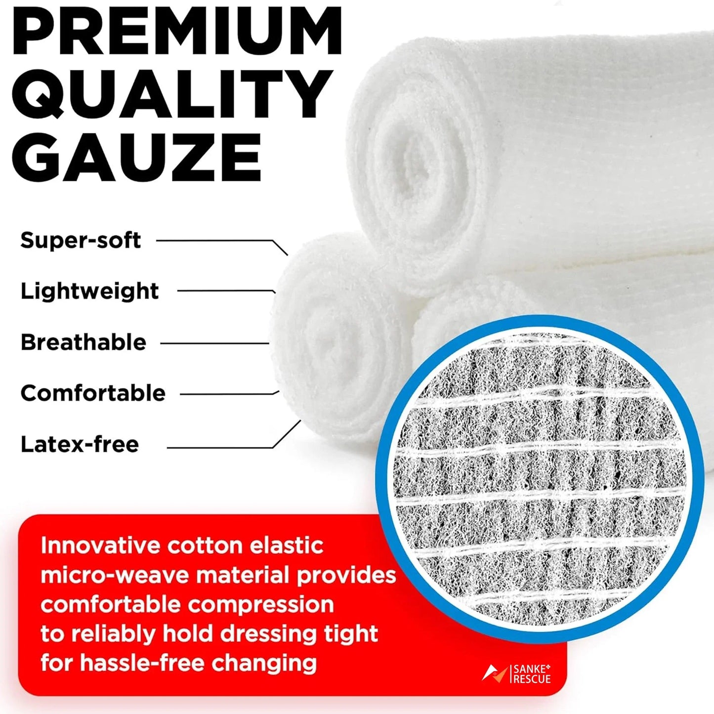 12-24pcs/lot 7.5cmX4.5m Cotton PBT Elastic Bandage Medical Supply Conforming First Aid Gauze For Wound Dressing Emergency Care